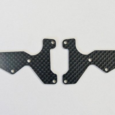 E2154 Graphite Front Lower Susp Arm Mount Plate 2pcs (1mm): X8