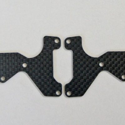 MUG E2155 Graphite Front Lower Suspension Arm Mount Plate 2pcs (1.2mm): X8
