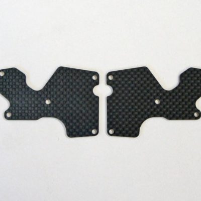 MUG E2157 Graphite Rear Lower Suspension Arm Mount Plate 2pcs (1.2mm): X8