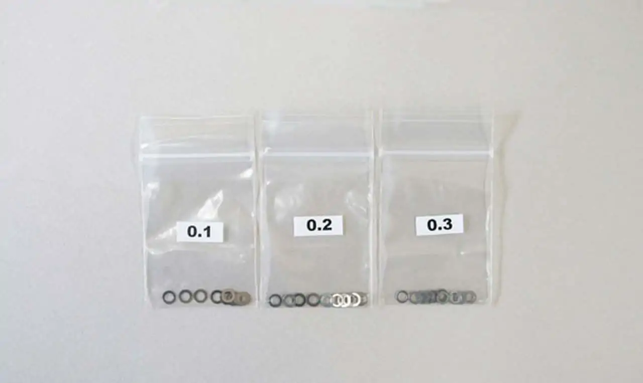 B0764 Shim Set 4x6 (0.1/0.2/0.3, 10ea)