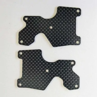 E2180 Graphite Rear Lower Suspension Arm Plates L/R (1mm): X8R