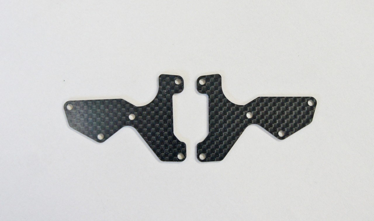 E2154 Graphite Front Lower Susp Arm Mount Plate 2pcs (1mm): X8