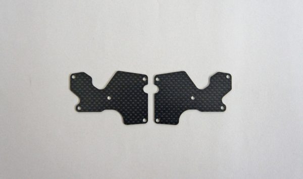 MUG E2156 Graphite Rear Lower Suspension Arm Mount Plate 2pcs (1mm): X8