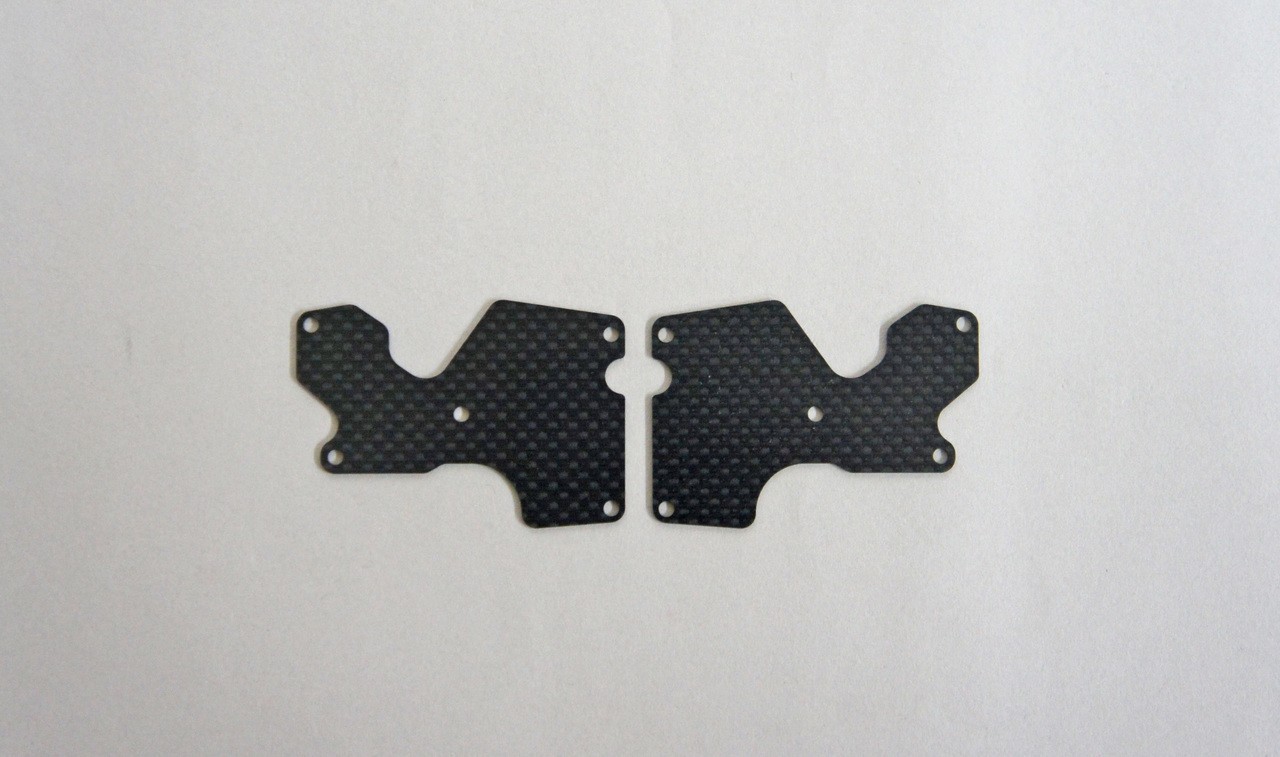 MUG E2156 Graphite Rear Lower Suspension Arm Mount Plate 2pcs (1mm): X8